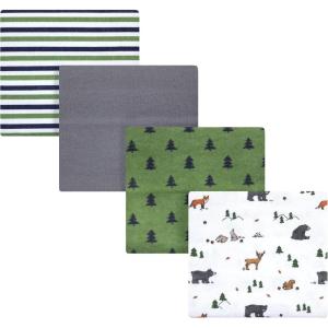 imageHudson Baby Unisex Baby Cotton Flannel Receiving Blankets Sweet Bakery One SizeWoodland Tales