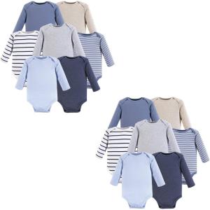 imageHudson Baby Unisex Baby Cotton LongSleeve BodysuitsBoy Basic 14piece