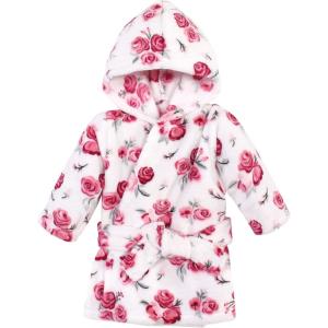 imageHudson Baby Unisex Baby babygirls babyboys Plush Pool and Beach Robe CoverupsRose