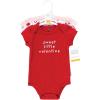 imageHudson Baby Unisex Baby Holiday Cotton BodysuitsRed
