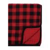 imageHudson Baby Unisex Baby Muslin Swaddle Blanket 3Pc and Tranquility Blanket Moose Buffalo Plaid One Size