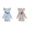 imageHudson Baby Plush Animal Face Robes Blue Elephant and Pretty ElephantBlue Elephant