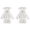 imageHudson Baby Unisex Baby Plush Animal Face Bathrobe Girl Lamb 09 Months Pack of 2