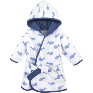 imageHudson Baby Unisex Baby Cotton Rich BathrobeBlue Whale