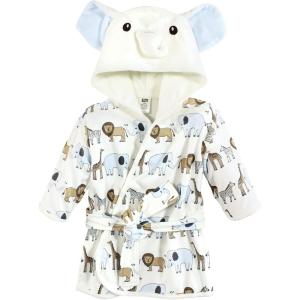 imageHudson Baby Unisex Baby Cotton Rich BathrobeCream Elephant Safari