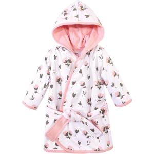imageHudson Baby Unisex Baby Cotton Rich BathrobePink Peony