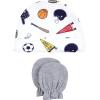 imageHudson Baby Unisex Baby Cotton Cap and Scratch Mitten Set 06 MonthsSports Fan