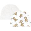 imageHudson Baby Unisex Baby Cotton Cap and Scratch Mitten Set 06 MonthsTeddy Bears