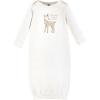 imageHudson Baby Unisex Baby Gown Swaddle Blanket and Cap or Headband 06 MonthsEnchanted Forest