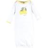 imageHudson Baby Unisex Baby Gown Swaddle Blanket and Cap or Headband 06 MonthsLemons
