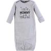 imageHudson Baby Unisex Baby Gown Swaddle Blanket and Cap or Headband 06 MonthsMom Moon and Back