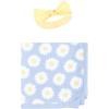 imageHudson Baby Unisex Baby Gown Swaddle Blanket and Cap or Headband 06 MonthsPretty as a Daisy