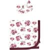 imageHudson Baby Unisex Baby Gown Swaddle Blanket and Cap or Headband 06 MonthsRose