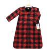 imageHudson Baby Unisex Baby Long Sleeve Plush Faux Fur Sleeping Bag Wearable BlanketBuffalo Plaid
