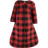 imageHudson Baby Unisex Baby Long Sleeve Plush Faux Fur Sleeping Bag Wearable BlanketBuffalo Plaid