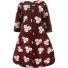 imageHudson Baby Unisex Baby Long Sleeve Plush Faux Fur Sleeping Bag Wearable BlanketBurgundy Floral