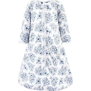 imageHudson Baby Unisex Baby Long Sleeve Plush Faux Fur Sleeping Bag Wearable BlanketBlue Toile