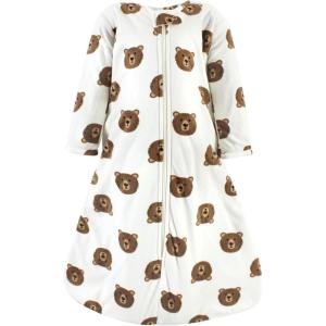 imageHudson Baby Unisex Baby Long Sleeve Plush Faux Fur Sleeping Bag Wearable BlanketBrown Bear