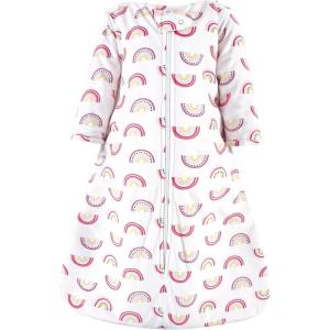 imageHudson Baby Unisex Baby Long Sleeve Plush Faux Fur Sleeping Bag Wearable BlanketModern Rainbow