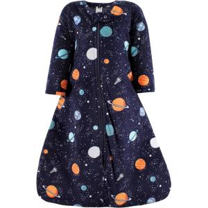 imageHudson Baby Unisex Baby Long Sleeve Plush Faux Fur Sleeping Bag Wearable BlanketSpace