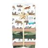 imageHudson Baby Unisex Baby Cotton Flannel Receiving Blankets Bundle Mustache Hat One SizeAnimal Adventure