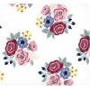 imageHudson Baby Unisex Baby Cotton Flannel Receiving Blankets Bundle Mustache Hat One SizeBlush Navy Floral