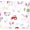 imageHudson Baby Unisex Baby Cotton Flannel Receiving Blankets Bundle Mustache Hat One SizeBoy Farm Animals