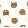 imageHudson Baby Unisex Baby Cotton Flannel Receiving Blankets Bundle Mustache Hat One SizeBrown Bear
