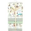 imageHudson Baby Unisex Baby Cotton Flannel Receiving Blankets Bundle Mustache Hat One SizeForest Animals