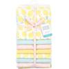 imageHudson Baby Unisex Baby Cotton Flannel Receiving Blankets Bundle Mustache Hat One SizeLemon Daisy