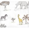 imageHudson Baby Unisex Baby Cotton Flannel Receiving Blankets Bundle Mustache Hat One SizeNeutral Safari World