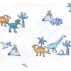 imageHudson Baby Unisex Baby Cotton Flannel Receiving Blankets Bundle Mustache Hat One SizePastel Dino