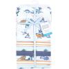 imageHudson Baby Unisex Baby Cotton Flannel Receiving Blankets Bundle Mustache Hat One SizePastel Dino