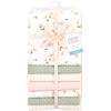 imageHudson Baby Unisex Baby Cotton Flannel Receiving Blankets Bundle Mustache Hat One SizePink Dainty Floral