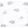 imageHudson Baby Unisex Baby Cotton Flannel Receiving Blankets Bundle Mustache Hat One SizePink Gray Elephant