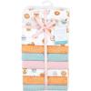 imageHudson Baby Unisex Baby Cotton Flannel Receiving Blankets Bundle Mustache Hat One SizePumpkin Spice
