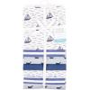 imageHudson Baby Unisex Baby Cotton Flannel Receiving Blankets Bundle Mustache Hat One SizeSailboat