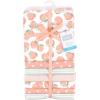 imageHudson Baby Unisex Baby Cotton Flannel Receiving Blankets Bundle Mustache Hat One SizeSweet Peach
