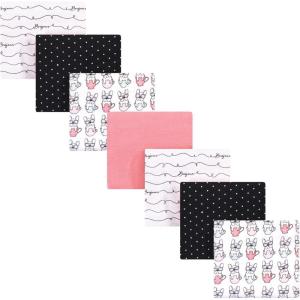 imageHudson Baby Unisex Baby Cotton Flannel Receiving Blankets Bundle Mustache Hat One SizeBonjour