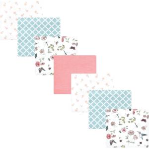 imageHudson Baby Unisex Baby Cotton Flannel Receiving Blankets Bundle Mustache Hat One SizeHummingbird Garden