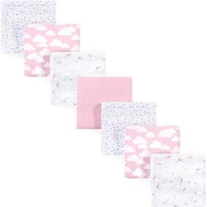 imageHudson Baby Unisex Baby Cotton Flannel Receiving Blankets Bundle Mustache Hat One SizeMagical Unicorn