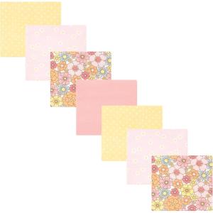 imageHudson Baby Unisex Baby Cotton Flannel Receiving Blankets Bundle Mustache Hat One SizePeace Love Flowers