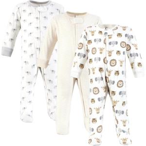 imageHudson Baby Unisex Baby Cotton Sleep and PlayHappy Little One Safari