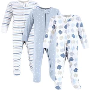 imageHudson Baby Unisex Baby Cotton Sleep and PlayMulti Color Boy Elephant