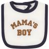 imageHudson Baby Unisex Baby Cotton Bodysuit Pant and Bib SetBrown Navy Mamas Boy