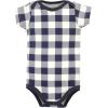 imageHudson Baby Unisex Baby Cotton Bodysuit Pant and Bib SetBrown Navy Mamas Boy