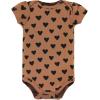 imageHudson Baby Unisex Baby Cotton Bodysuit Pant and Bib SetCinnamon Hearts