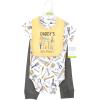 imageHudson Baby Unisex Baby Cotton Bodysuit Pant and Bib SetConstruction Work