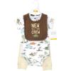 imageHudson Baby Unisex Baby Cotton Bodysuit Pant and Bib SetDinosaur Adventures