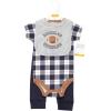 imageHudson Baby Unisex Baby Cotton Bodysuit Pant and Bib SetFootball Huddles